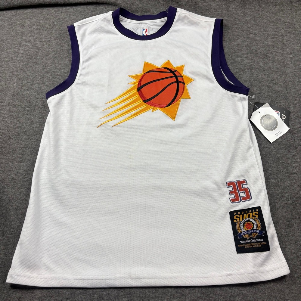 Kevin Durant Phoenix Suns #35 NBA Basketball Jersey White Mens Size M‎